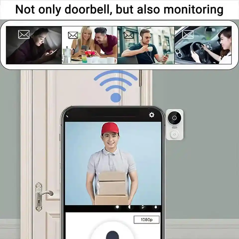 Video Portero Wifi / Timbre Portero Visor Inteligente Con Camara Wifi