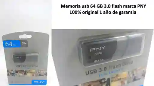 Memoria Usb 64gb 3.o Flash Pyn Original 1 Año De Garantia