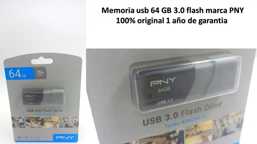 Memoria Usb 64gb 3.o Flash Pyn Original 1 Año De Garantia