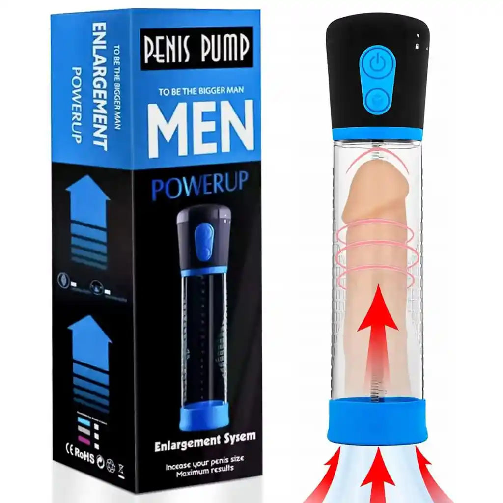 Alargador Del Pene Automatica Bomba Succión Más Grande Miembro Viril Penis Pump Power Up Alarga Succionadora Erección Fuerte Alargamiento Agrandamiento