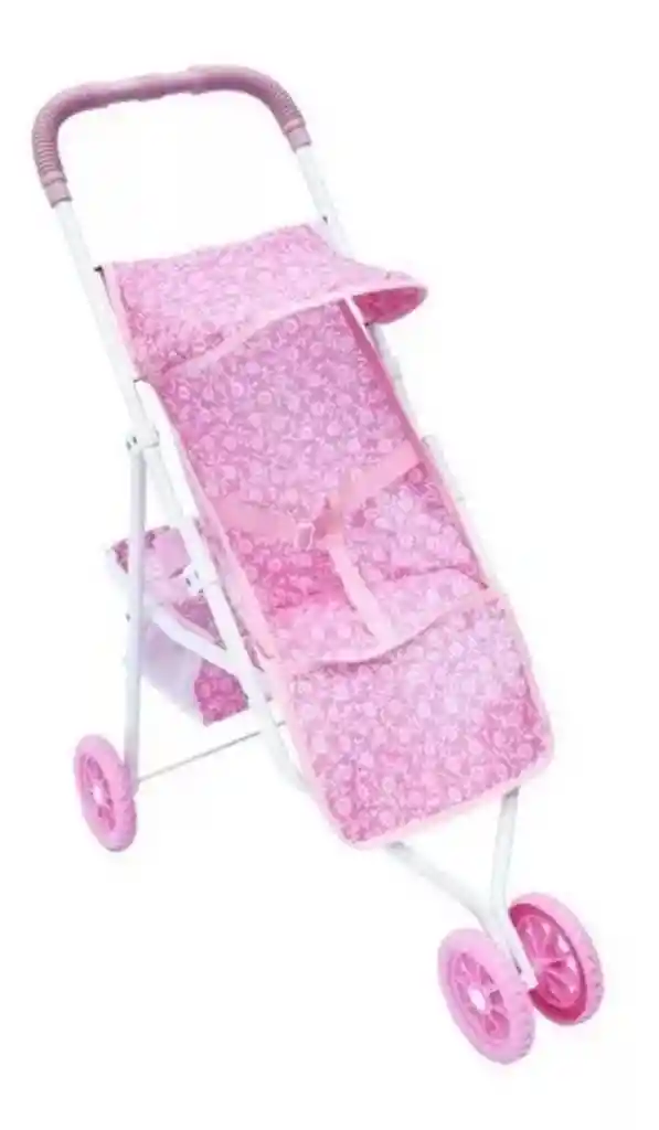 Juguete Infantil Coche De Muñecas Rosado Para Niñas