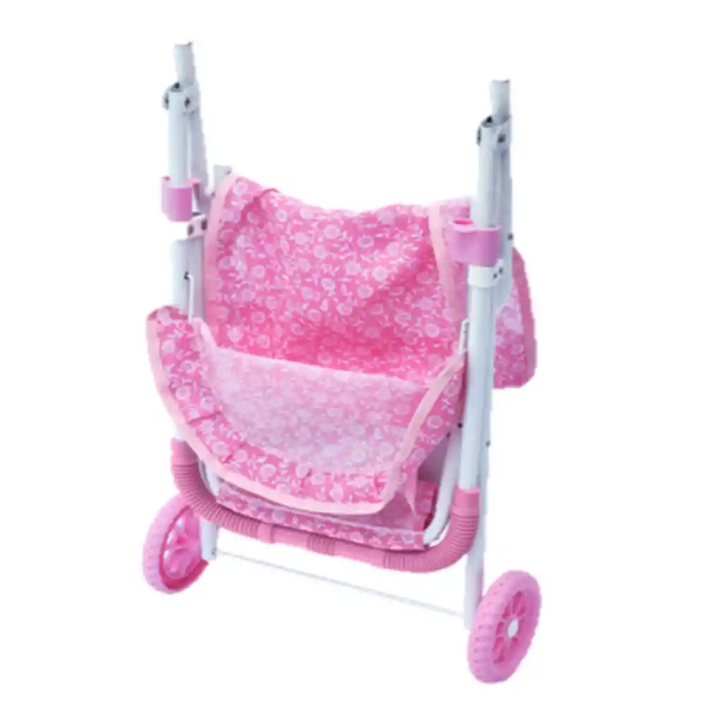 Juguete Infantil Coche De Muñecas Rosado Para Niñas