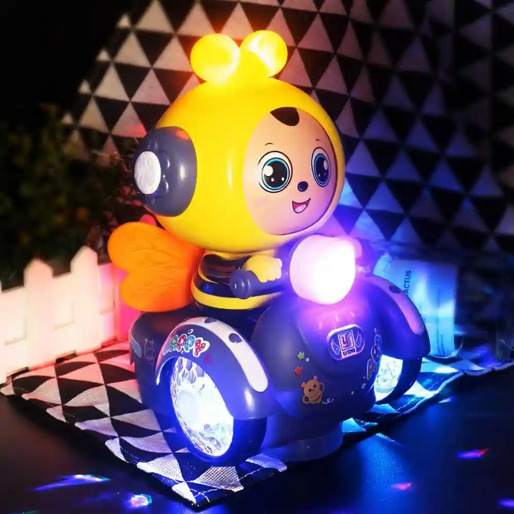 Robot Abeja Moto Movimiento Luces Sonidos Juguete +baterias