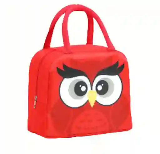 Lonchera Diseño Pajaro Angry Birds Rojo Para Niño O Niña Escolar Colegio