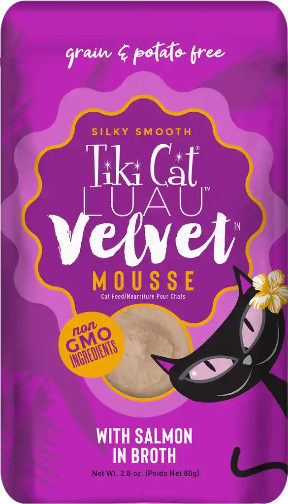 Tiki Cat Luau Velvet Mousse Pouch 80 Gr Salmon En Caldo