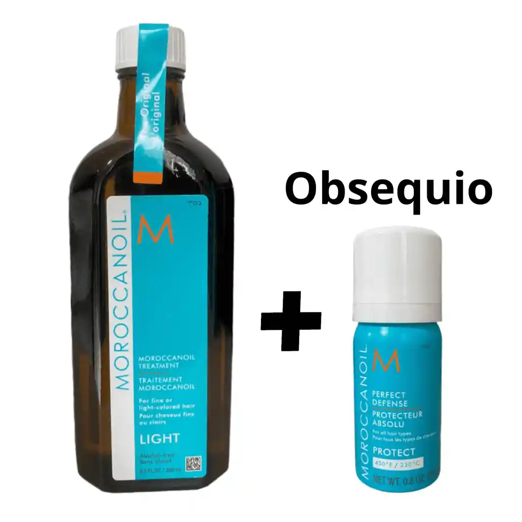 Aceite Moroccanoil Argán Light Cabello Fino Y Coloración Clara 200ml