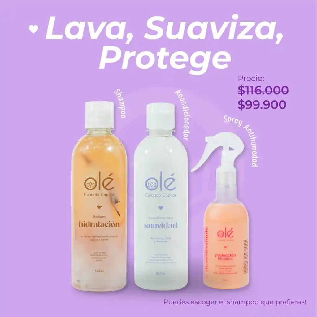 Pack Lava, Suaviza, Protege