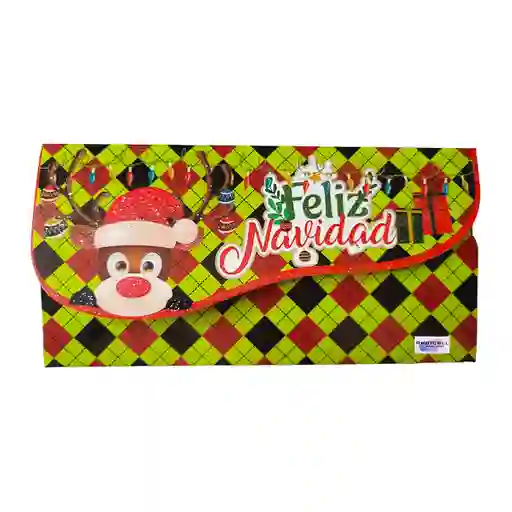 Lluvia De Sobres Tarjeta Feliz Navidad X 1 Und