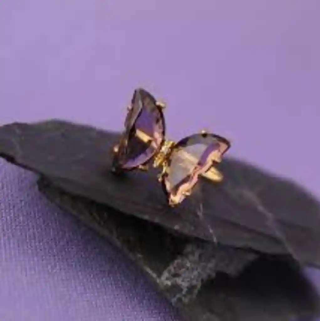 Anillo Desestresarte Con Diseño De Mariposa