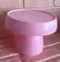 Soporte O Base Para Tortas En Forma De Hongo Rosado