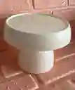 Soporte O Base Para Tortas En Forma De Hongo Blanco