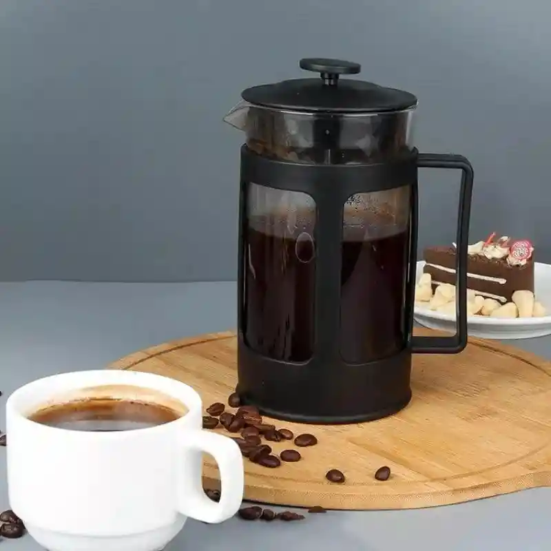 Cafetera Prensa Francesa 600ml En Vidrio Borosilicato