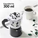 Cafetera Italiana Moka Café Expreso De 300 Ml Diseño Vaca 9 Tazas