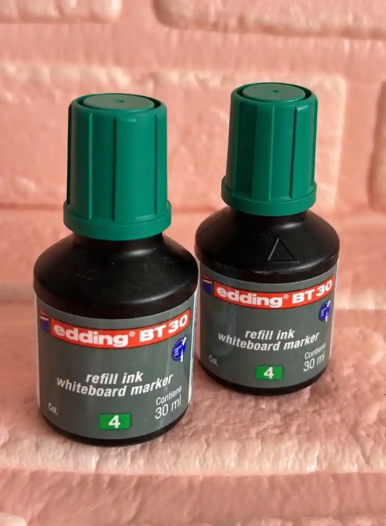 Tinta Para Marcador Borrable Recargable Verde Edding 30ml