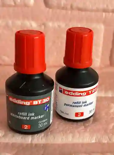 Tinta Para Marcador Recargable Rojo Edding 30ml