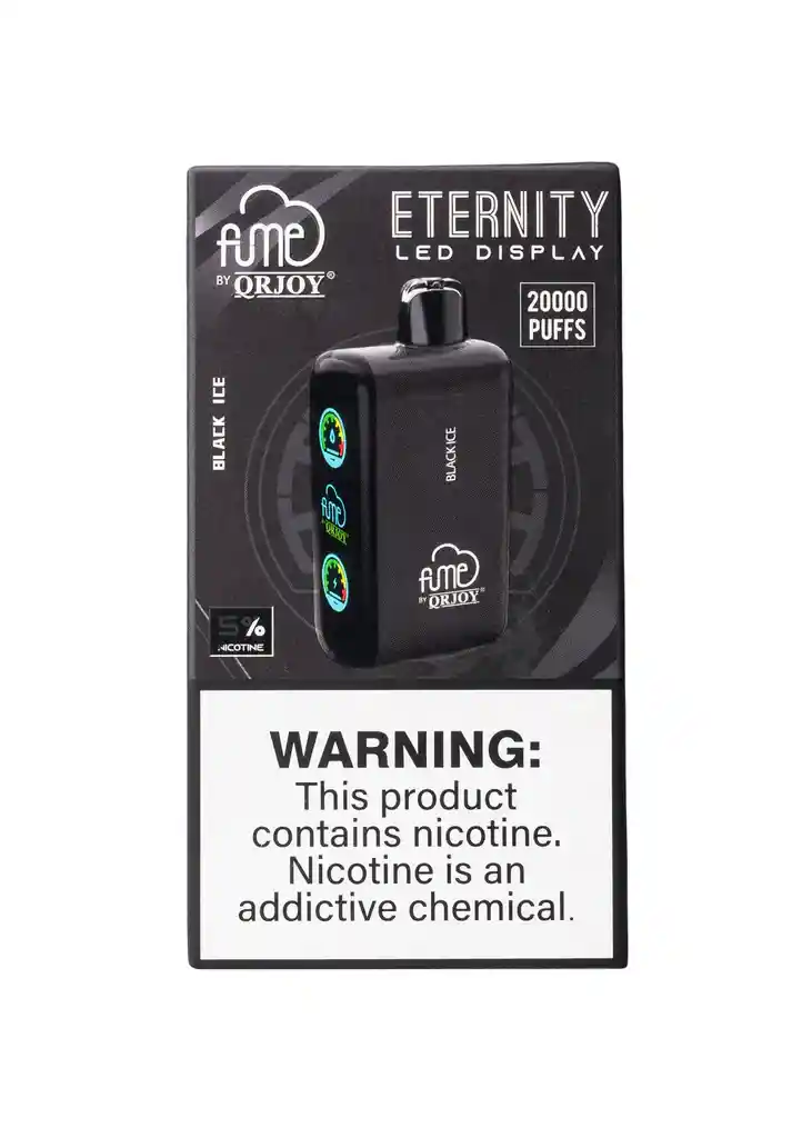 Vape Fume Eternity Black Ice 20.000 Puffs Recargable