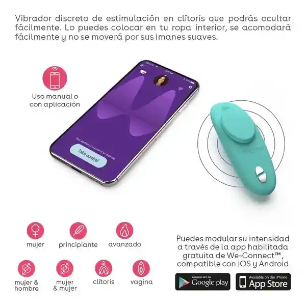 We-vibe Vibrador De Panty Interactivo Moxie