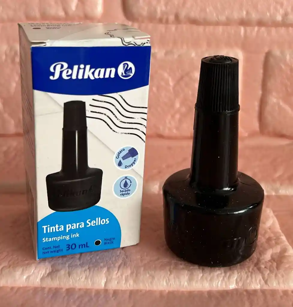 Tinta Para Sello Negra 30ml Pelikan