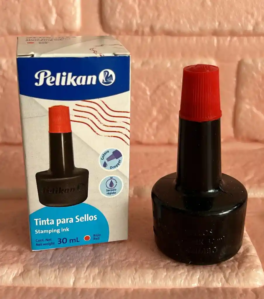 Tinta Para Sello Roja 30ml Pelikan