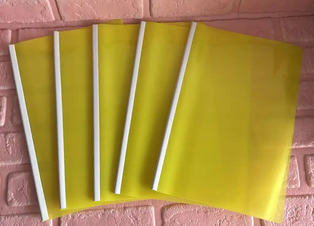 Carpeta Bisel Oficio Amarillo Neon