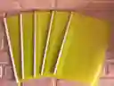 Carpeta Bisel Oficio Amarillo Neon