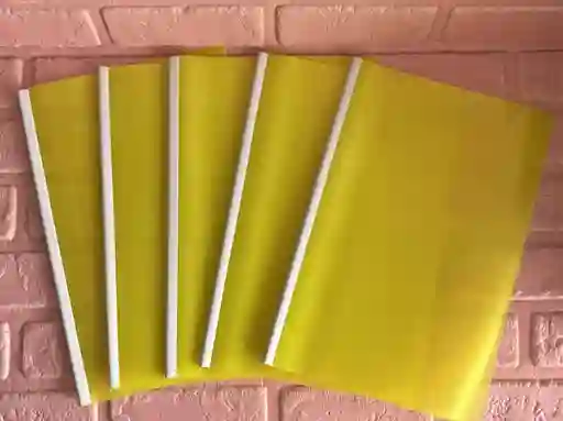 Carpeta Bisel Oficio Amarillo Neon