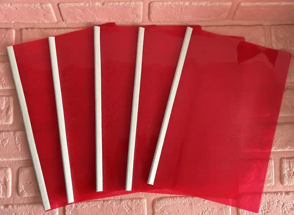 Carpeta Bisel Oficio Roja