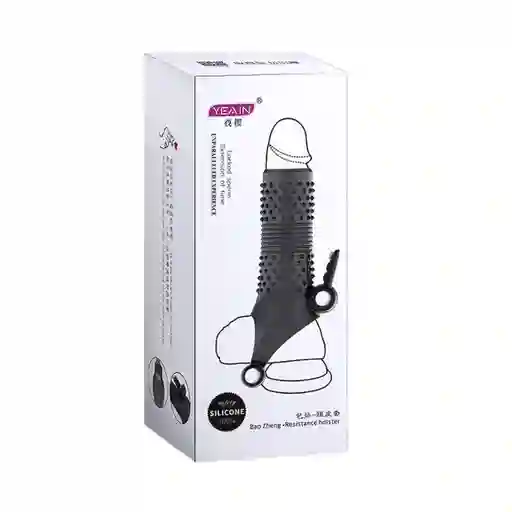 Funda Para Pene Doble Bala Vibradora Y Bloqueo De Esperma