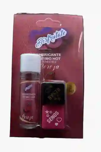 Lubricante Íntimo Hot Cereza + Dados X10 Ml Disfrútate