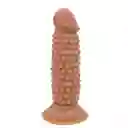 Dildo Texturizado Cob 13,3 Cm Café