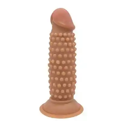 Dildo Texturizado Cob 13,3 Cm Café