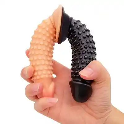 Dildo Texturizado Cob 13,3 Cm Café