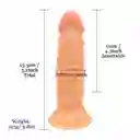 Dildo Texturizado Cob 13,3 Cm Café