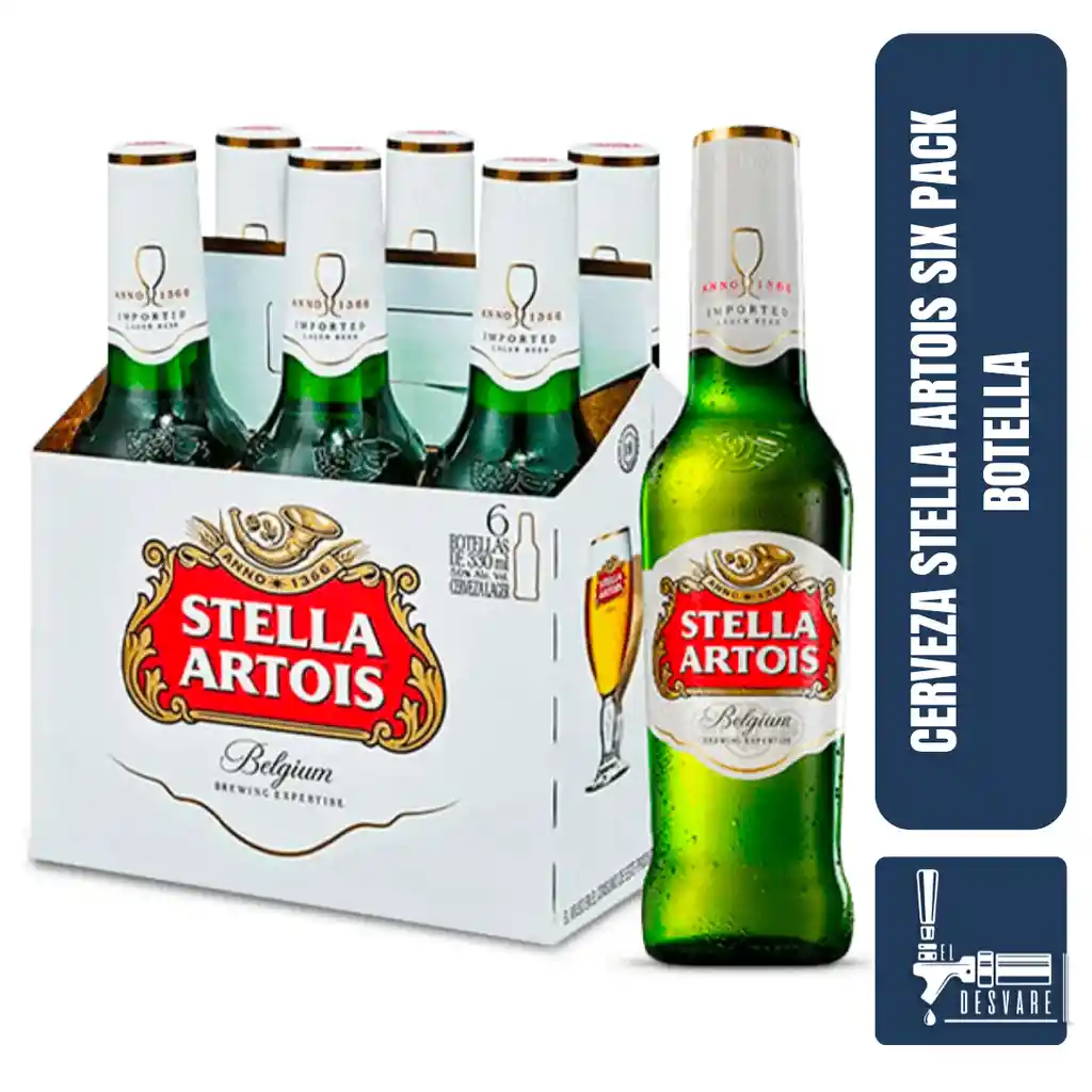 Six Pack Stella Artois Botella 300ml