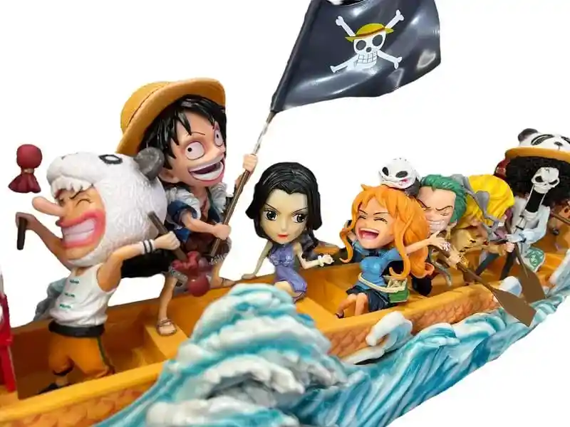 Figura Coleccionable Barco One Piece Grande Dragón Boat Race, Luffy, Nami, Zoro, Sanji, Chopper, Franky, Modelo De Juguete, Regalos De Pvc 35cm