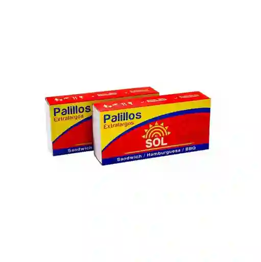 Palillos De Bambú Largos Para Sandwich O Hamburguesa X 125 Unidades
