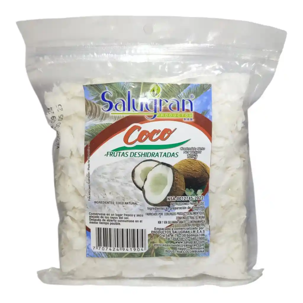 Coco Deshidratada Laja X 125g Salugran