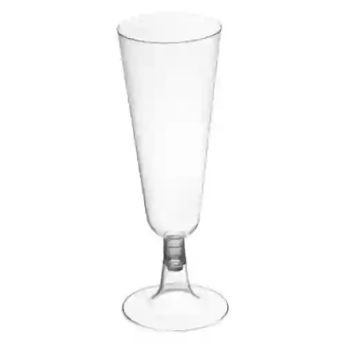 Copa Plástica Tipo Flauta Para Champaña X 12 Unidades