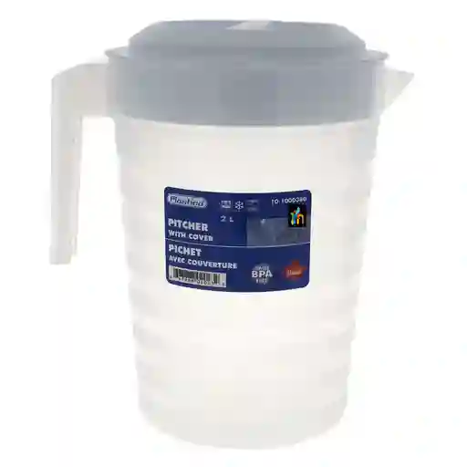 Jarra Plastica De 2 Litros Con Tapa