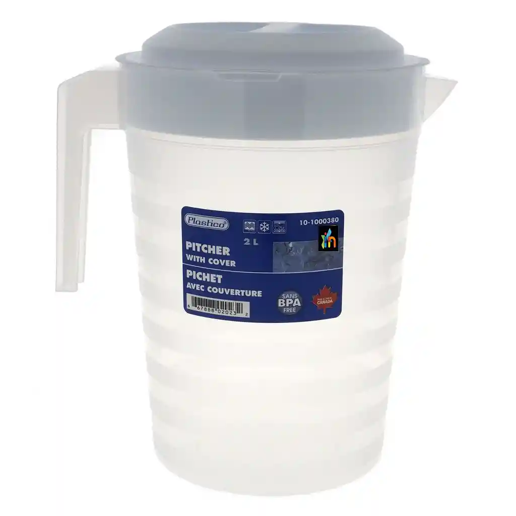 Jarra Plastica De 2 Litros Con Tapa