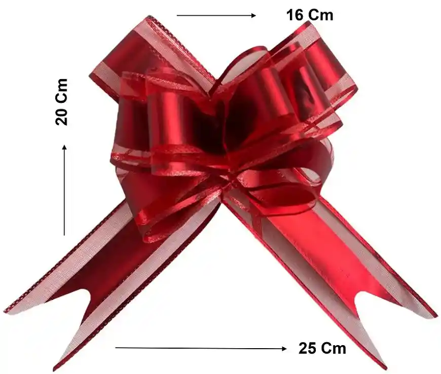 Moño Lazo Para Regalo Rojo 75 Cm