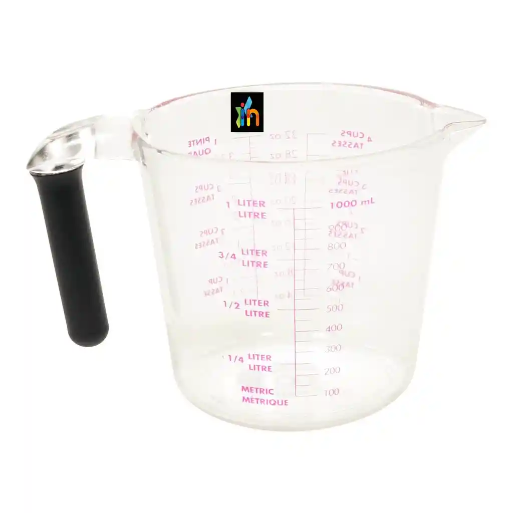Taza Plastica Para Cocina 1l Medidora Uso Hogar