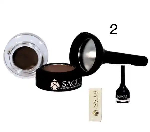 Kit De Cejas Pomada Y Sombra Sagui Tono 2