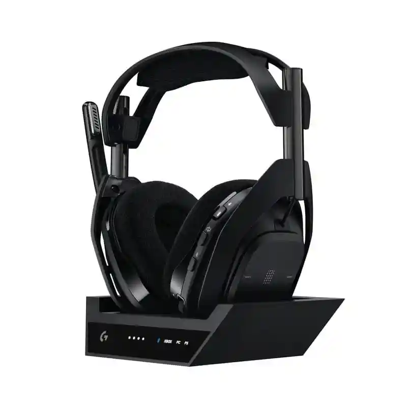 Diadema Gamer Inalámbrica + Base Logitech Astro A50 X Negro