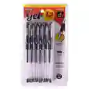 Paquete Con Esferos De Gel Con Punta Fina Antideslizante