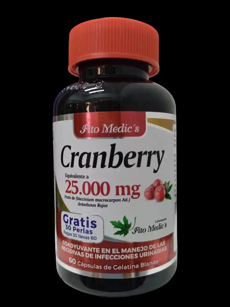 Cranberry Extract 25.000 Mg X 60 Capsulas Fito