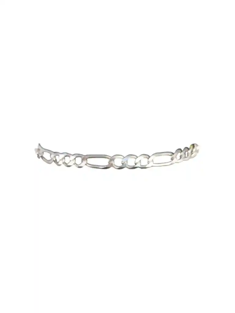 Pulsera Manilla Plata Ley 925 Eslabones Plateada Garantia Original + Bolsa De Tela