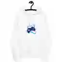 Buzo Unisex Blanco Con Capucha Gamer Talla Xl