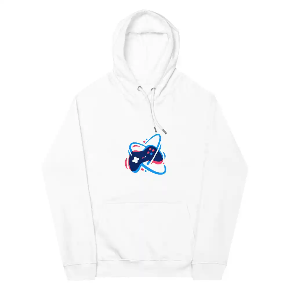 Buzo Unisex Blanco Con Capucha Gamer Talla S