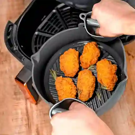 Molde De Silicona Para Airfryer Gris